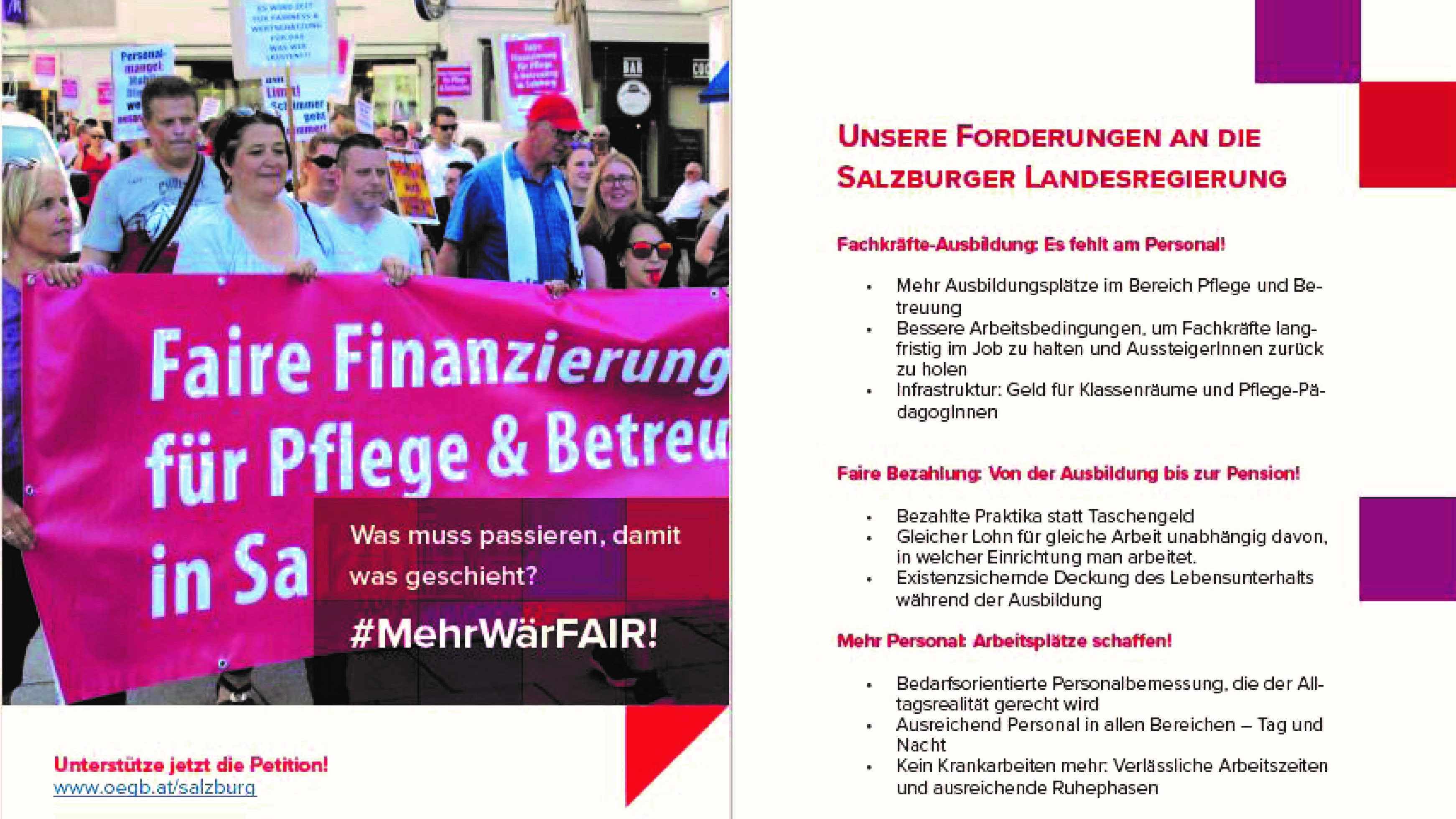 Petition JETZT unterschreiben MehrWärFAIR